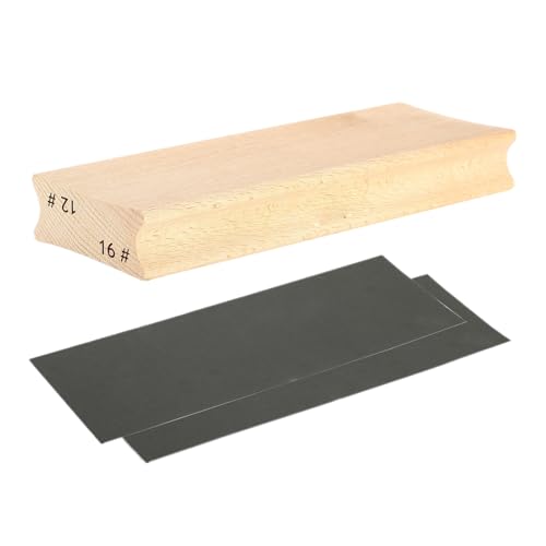 Blocco radio per chitarra,Blocco abrasivo per tastiera per chitarra - Carta vetrata per radio in legno per chitarra - Blocco di levigatura radio, strumento Luthier per tastiera livellaci