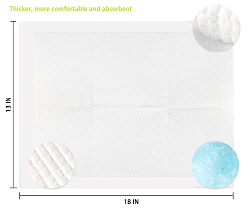 Zdolmy 100 Pack Baby Disposable Changing Pads, Disposable Underpads Waterproof Diaper Changing Pad, Super Soft, Ultra Absorbent & Waterproof, Breathable Underpads Bed Table Protector Mat #TOP2