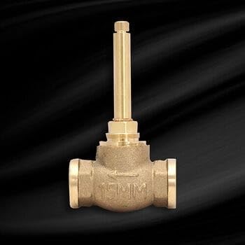 15MM Brass Concealed Stop Cock Body with 15Mm Fitting (L) DISC and PVC Black Cap | 1/2 Brass Concealed