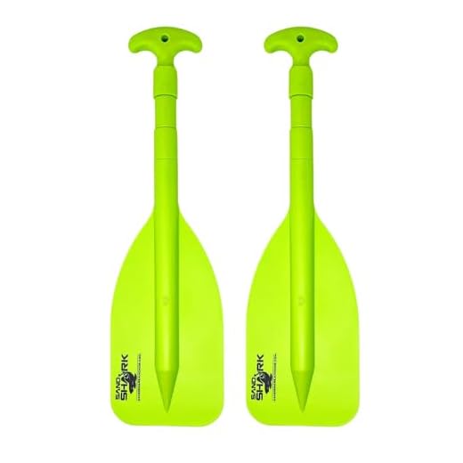 SandShark Premium Telescoping Emergency Boat Paddle-Lightweight Boat Paddles-High Impact Molded Nylon, 22''-42'', Twist Lock, Aluminum Shaft-Boat Oars for Jetski, Boating, Kayak Ore (2 Paddles)