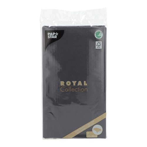 Royal Collection Nappe en Tissu Noir 120 x 180 cm