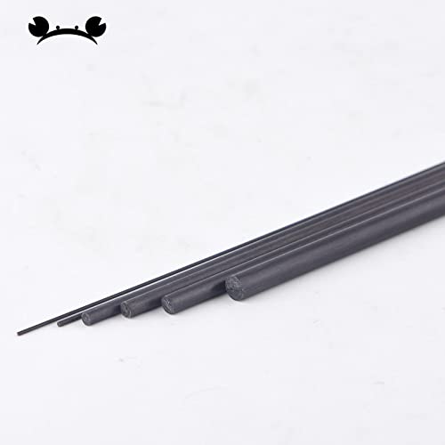 16pcs 0.5mm-4mm Length 200mm Solid Carbon Fiber Rod High Composite Hardness Light Solid Bar for DIY RC Airplane Quadcopter Arm