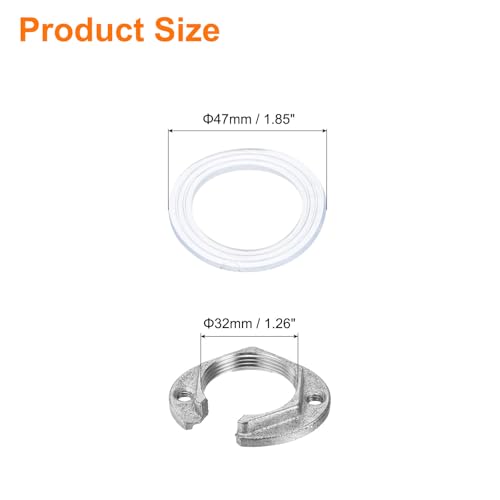 Outil de rondelle de robinet uxcell type C 3,2x0,9cm argent en lot - 3