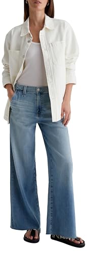 AG Adriano Goldschmied Women's Stella Mid Rise Ankle Palazzo Jean2