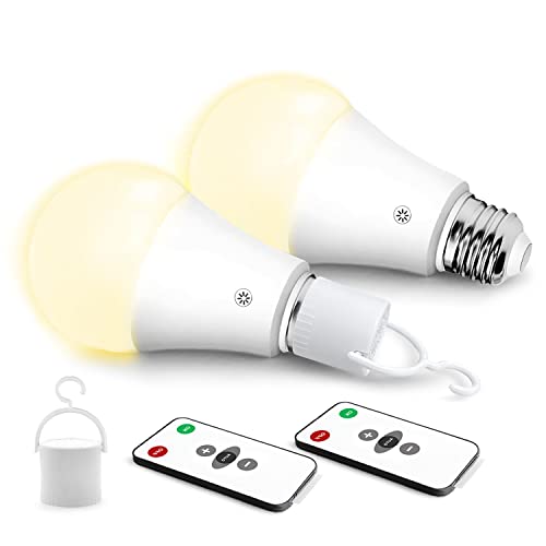 Rechargeable Light Bulbs Emergency LED Light Bulb Lamps With Remote Control Battery Backup Light Bulb E26 Battery Lighting Bulb For Power Outage Camping Outdoor Activity Dimmable (Warm White) Rechargeable Light Bulbs Emergency LED Light Bulb Lamps With Remote Control Battery Backup Light Bulb E26 Battery Lighting Bulb For Power Outage Camping Outdoor Activity Dimmable (Warm White)