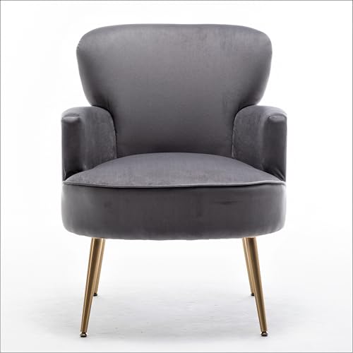 Sillón Plegable Terciopelo Gris miniatura 3