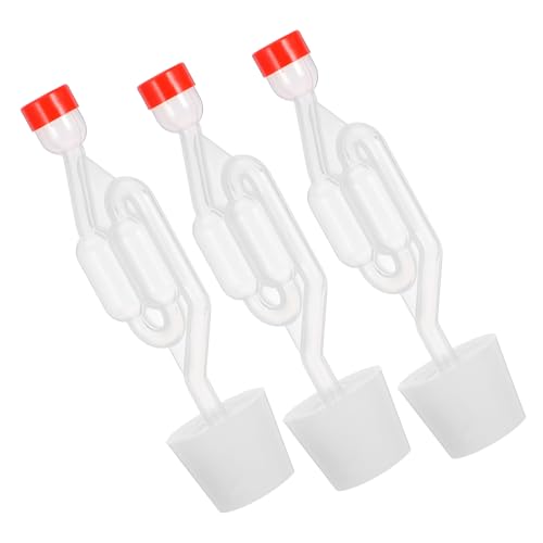 COLLBATH Irlock Beer Wine Tools 3-piece S-shape Set Hydrolocks for Fermenting Home Brewing Kit