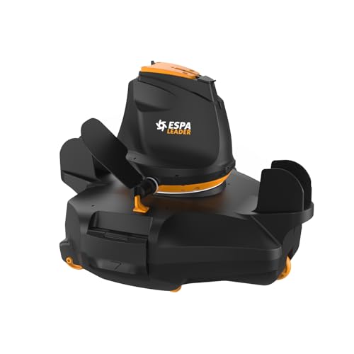ESPA Leader Robot Limpiafondos CYCLONE 100 Aspiración y Limpieza de Piscinas Hasta 20 m², Sistema Stop & Go, Sensor de Agua, Caudal Máx. 60 Litros/Minuto, Autonomía 45 Minutos