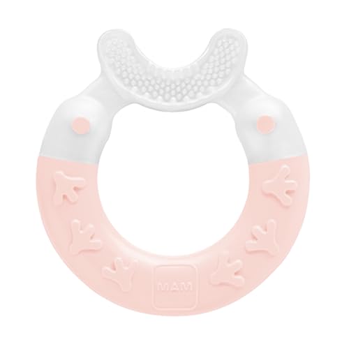 Image of Bite & Brush Teether, Girls 3+ Months, 1-Count, Pink