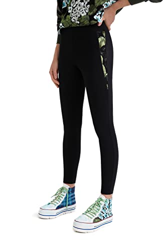 Leggings para Mujer Desigual Jane Mallas Elásticas Negras