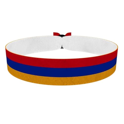 Druck-Palast Bracelet Arménie - Bracelet en satin unisexe - Waterproof - Fan de sport et événements sportifs - Accessoire tendance - Cadeau original pour supporters - Identité culturelle