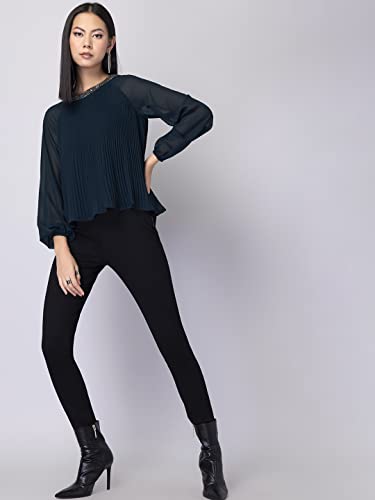 Image of FabAlley Women's Embellished Regular Fit Blouse