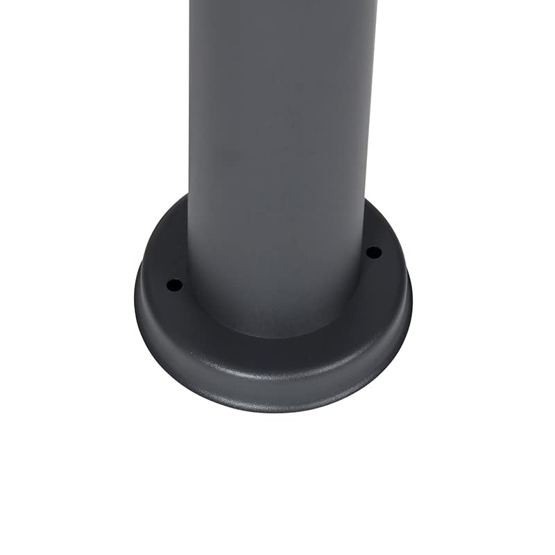 Qazqa Moderno Baliza exterior antracita 80cm IP44 - ROX Plástico/Acero inoxidable Cilíndra/Alargada Adecuado para LED Max. 1 x 20 Watt
