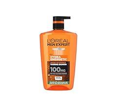 L'Oréal Men Expert, Hydra Energetic, XXL Shower Gel For Men, with Taurine and Vitamin C for an Instant Energy Kick, Large 1…