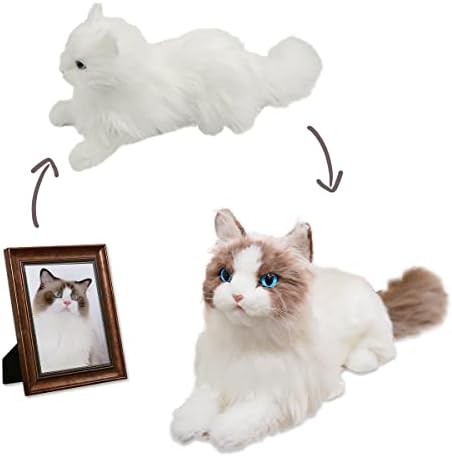 Chongker Custom Stuffed Cat Handmade Realistic Cat Plush for Cat Loss,Cat Lover