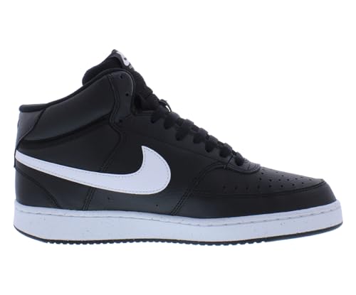 Image of Nike Court Vision Mid Nn Mens Shoes Size 10, Color: Black /White /Black