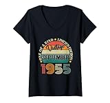 Photo Gallery donna 69 anni vintage settembre 1955 69° compleanno retro maglietta con collo a v Photo Gallery donna 69 anni vintage settembre 1955 69° compleanno retro maglietta con collo a v