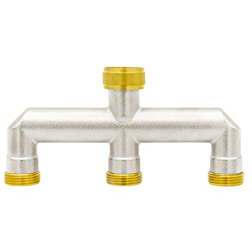 VARIOSAN 3-Way Water Distributor 16614, 1 Inch, Brass, 3 Ball Valves, 1" (3-Wege) - Image 2