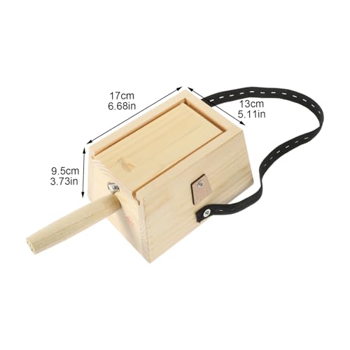 Caja de Moxibustión de Madera para Uso Doméstico, con Mango de Hierro y Piel No Tóxica, Recipiente para Quemar Moxa miniatura 2