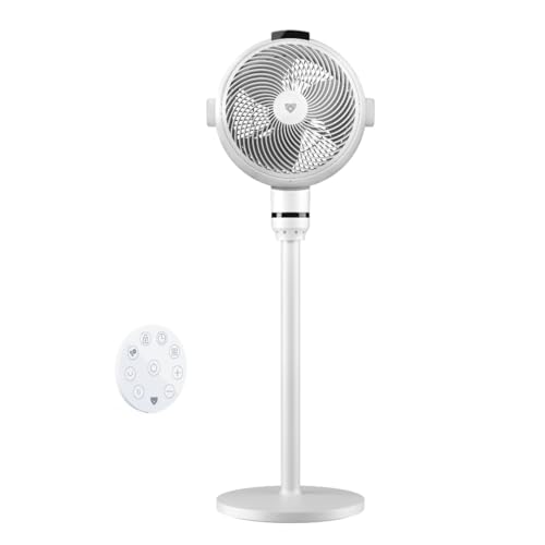 Image of Airdog SF3 Smart Pedestal Fan Air Circulator with Temperature Sensor Remote /Touch Control, 22dB Ultra Quiet, Negative Ion Purification, Oscillating Standing Fan for Bedroom, Office & Home