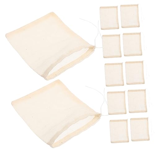 ULTECHNOVO 25 piezas Bolsitas de de Algodón Reutilizables Filtros de Infusión con Cordón para y Especias
