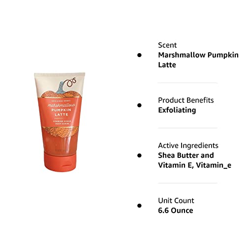 Bath And Body Works Marshmallow Pumpkin Latte Body Scrub 8 Ounce (Marshmallow Pumpkin Latte) #TOP1