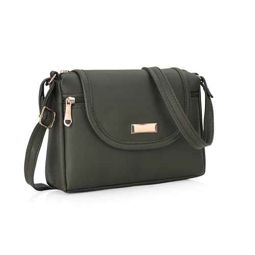 Image of J I ACCESSORIES Women's Stylish Crossbody Sling Bag - Elegant PU Leather Small Shoulder Purse with Adjustable Strap - Casual & Travel Handbag