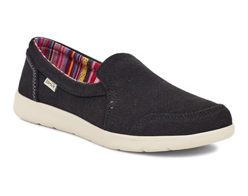 Image of Sanuk Womens Sidewalk Surfer Lite Slip Ons | Womens Shoes | Slip On Shoes for Women | Comfort Foam Footbed