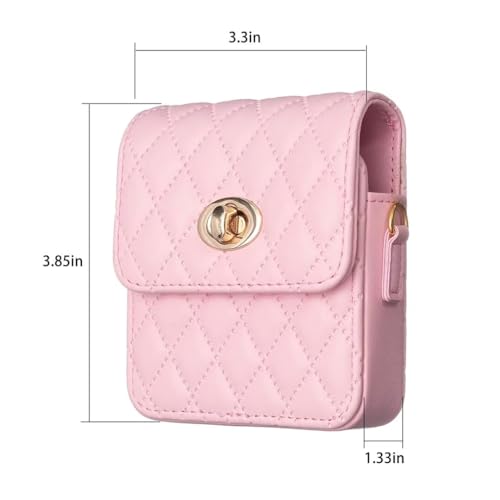 COQUE for Motorola Razr 50 Ultra phone case, stylish mini phone small bag + lanyard phone case-Pink - Image 2