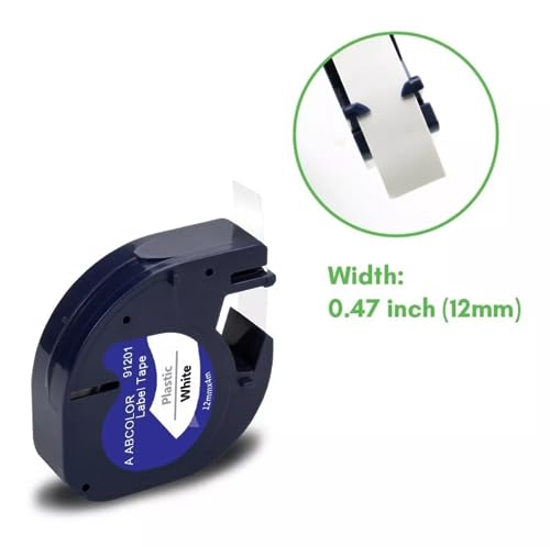Kit 5 Fitas Plásticas Para Dymo Letratag 91201