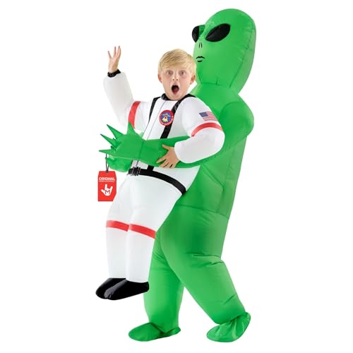 Morph Astronaut Inflatable Alien Costume Kids, Blow Up Alien Outfit, Aliens Blow Up Costume Kids, Inflatable Costumes