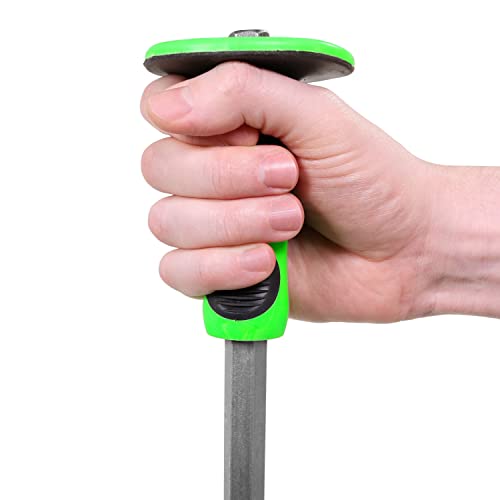 Brave Bagpipes Flat Chisel With Shock Absorb Rubber Handle - Masonry Woodwork Tool - Complete With Prybar (Pr-Lab-Chisel-Gn-01) #TOP6