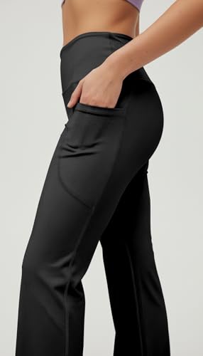 Image of Mehrang High Waist Wide Leg with Side Pockets || Stretchable Tights || Sports Fitness Activewear Yoga Pants for Women