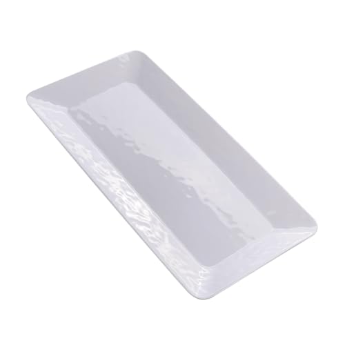 Luna Gift Set Of 2 17 Inch Melamine Serving Tray/Large Rectangular Serving Platters For Holiday Home Party,Break-Resistant And Lightweight,Hammered Finish thumb #4