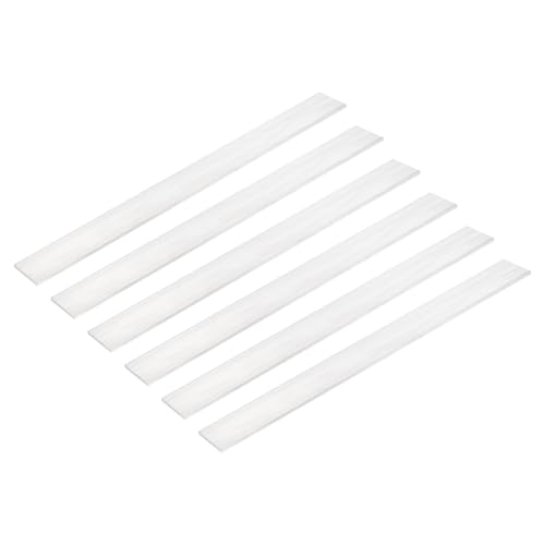 Image of MECCANIXITY 6 Pcs Square Aluminum Flat Bar, 5 /32 inch (4mm) Thick x 1.18 inch (30mm) Width x 12 inch (305mm) Long 6061 Aluminum Flat Plate Solid New Mill Stock Silver for Industrial Building
