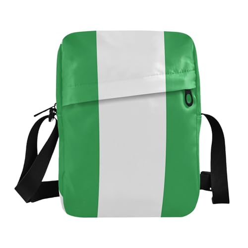 Nigeria Flag Nigerian National Green messenger bag for men crossbody bag men Purse Bag Adjustable Strap for business Shopping