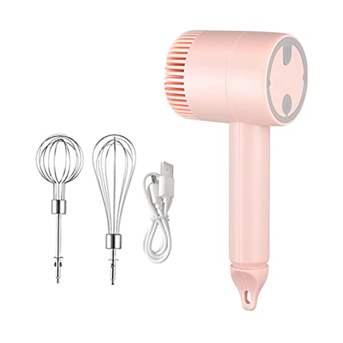 MagiDeal Handheld Handmixer 2 Schneebesen 3 Geschwindigkeit Leichter elektrischer Mixer für Matcha, Bepink – Bild 3