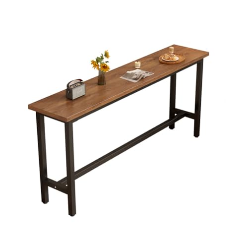 Mesa de bar de altura para cocina, comedor, mesa estrecha de bar alta para dos personas, mesa de cóctel que ahorra espacio para espacios pequeños