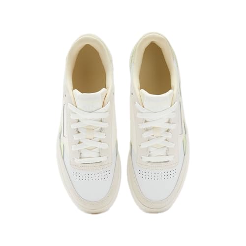 Reebok Women's Club C Revenge Sneaker, Moon/Astro Lime/Weathered White, Size 10.53