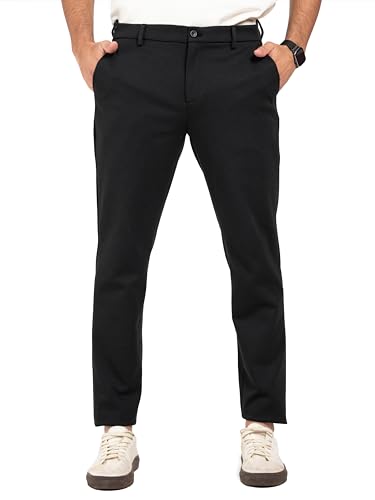 Image of The Pant Project Luxury PV Stretchable Casual Checks Pant for Men | Stylish Slim Fit Men's Wear Trousers for Office or Party