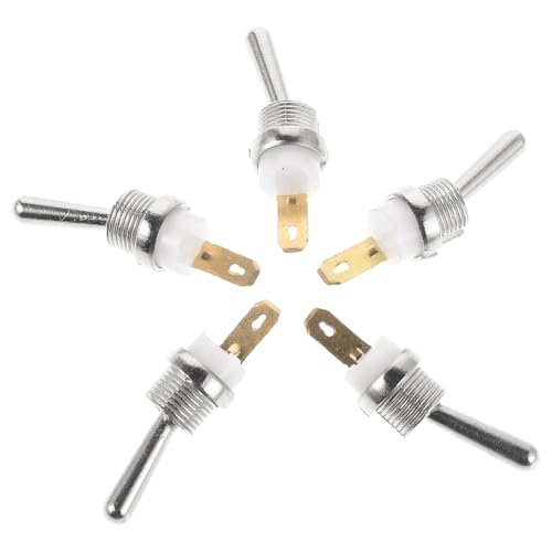 HIAKDOFT 5 Piezas Interruptor de Apagado Motosierra Metal Kit Palanca Encendido Exterior para Reparación y Mantenimiento