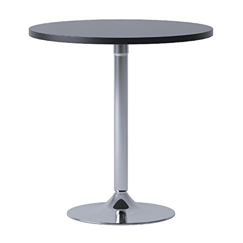 Winsome Spectrum 29 1/2-inch x 28.74-inch x 28.74-inch MDF Round Dining Table, Black (93729)