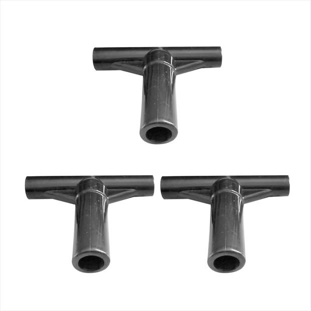 3 Pcs T Shaped Pipe Sleeve Trampoline Enclosure Pole End Caps Accessories T Tube Replacement Trampoline Pole Cover for Workout Yard Parts Parts and