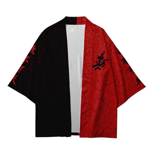Image of Women's and Men Cardigan Jackets Lightweight Japanese Kimono Long Sleeves Open Front Coat