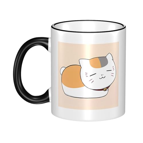 コーヒーカップ 陶器マグ ニャンコ先生 夏目友人帳 かわいい 漫画 マグカップ 330ml 大容量 セラミック カップ 電子レンジ対応 可愛い コーヒーマグ 耐熱 耐冷 人気 プレゼント