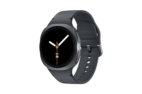 Samsung Galaxy Watch8 Smartwatch, 40 mm, Gris foncé, LTE (Version CAD) – Assistant IA (Gémeaux), Coaching du Sommeil, Suivi de la Condition Physique
