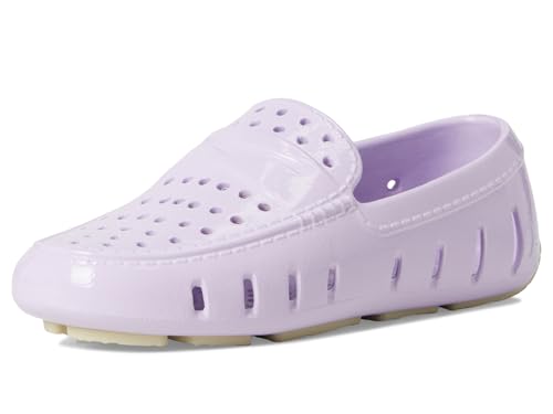 Image of Floafers Kids Unisex Prodigy Driver Patent (Big Kid) Dusty Pink Patent /Putty 4 Big Kid M
