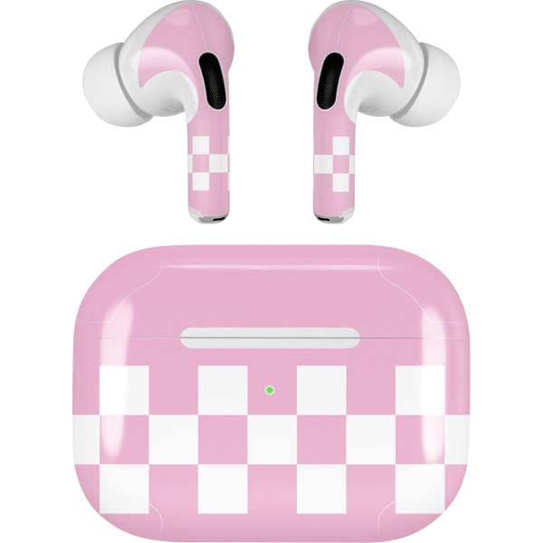 Skinit Decal Audio Skin Compatible with Apple AirPods Pro (2rd Gen, 2022) - Skinit Originally Designed Pink Checkerboard Design