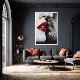 Tableau couple grand format habillage mur vide chambre - 2