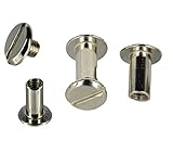 ✅Rostfrei / Je Paket erhalten Sie 20x Schraubniete (Schraube + Hülsenmutter) / Wählen Sie einfach ihre gewünschte Größe und Farbe aus. Los geht es bei der Kopfniete 5mm bis 12mm / ebenfalls im Shop verfügbar Buchschrauben 5mm, Buchschrauben 7mm, Buchschrauben 8mm bis hin zu schraubnieten für Leder 30mm in unserem Shop